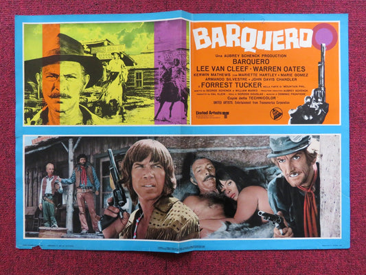 BARQUERO - B ITALIAN FOTOBUSTA POSTER LEE VAN CLEEF WARREN OATES 1970 Rendezvous Cinema Movie posters