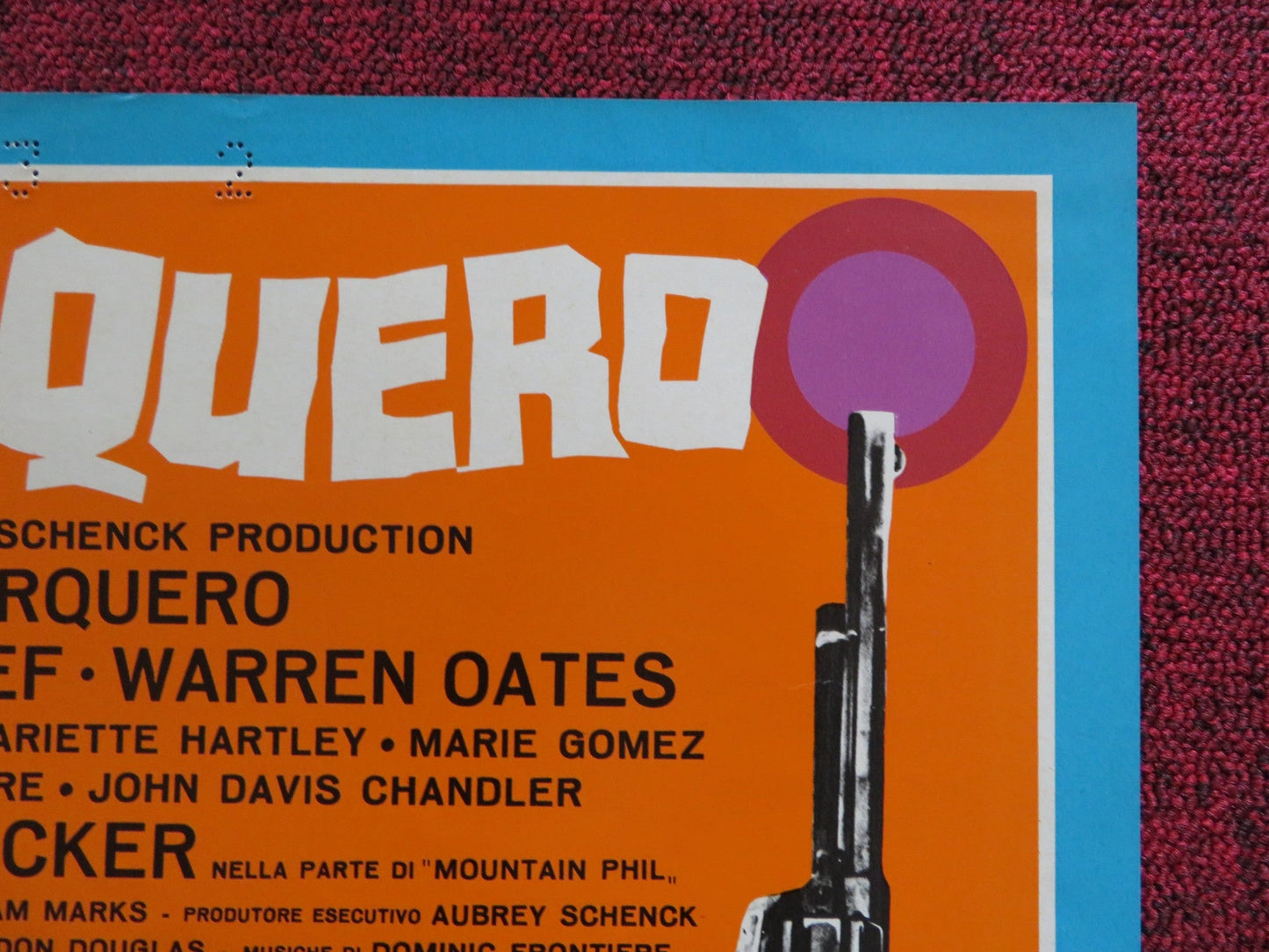 BARQUERO - B ITALIAN FOTOBUSTA POSTER LEE VAN CLEEF WARREN OATES 1970 Rendezvous Cinema Movie posters