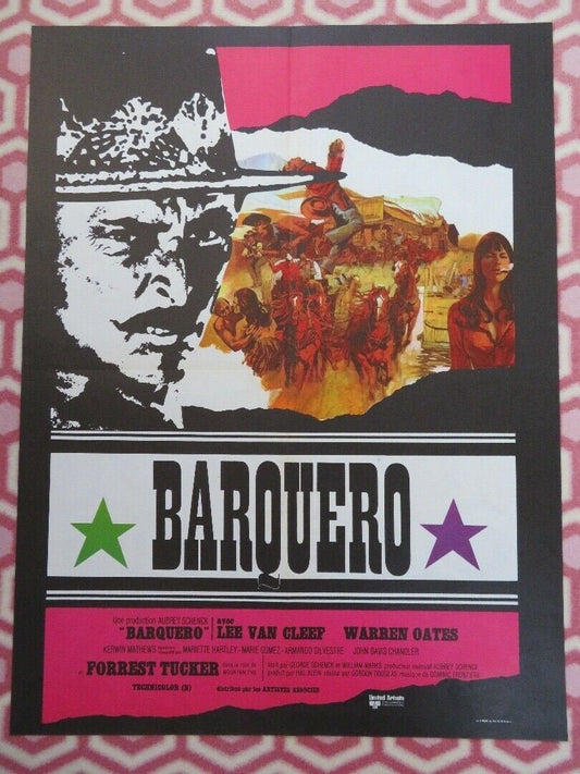 BARQUERO FRENCH MOYENNE (29.5"x 22") POSTER LEE VAN CLEEF WARREN OATES 1970 Movie posters