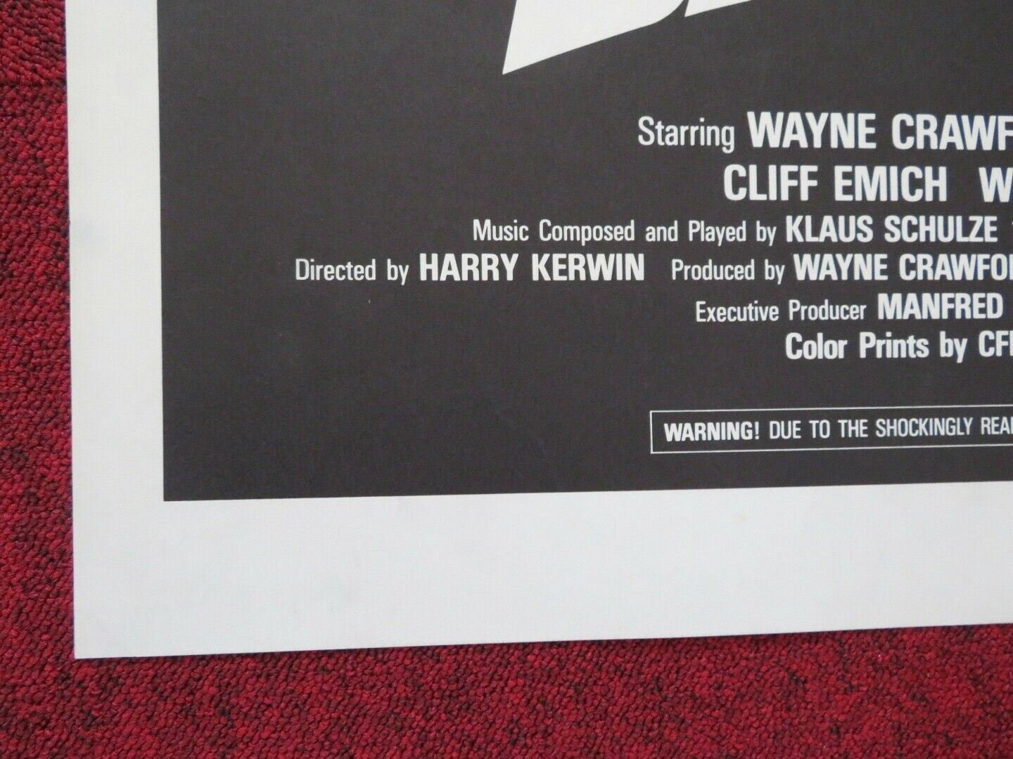 BARRACUDA FOLDED US ONE SHEET POSTER WAYNE CRAWFORD 1978 Movie posters