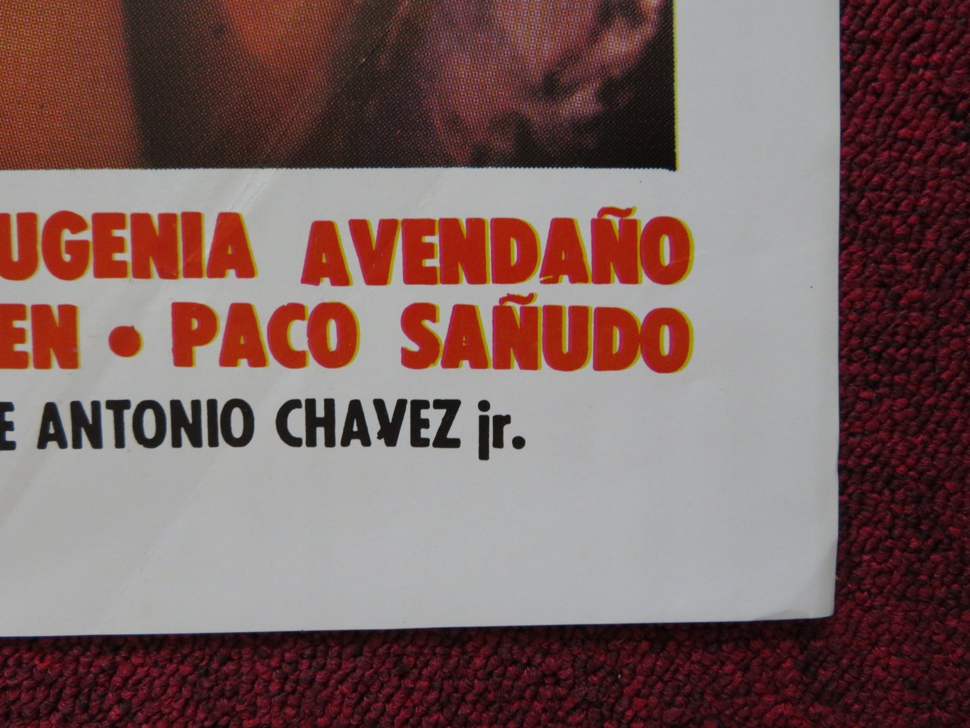 BARRIO SALVAJE FOLDED MEXICAN POSTER MARIA CARDINAL PEDRO INFANTE JR. 1985 Rendezvous Cinema Movie posters