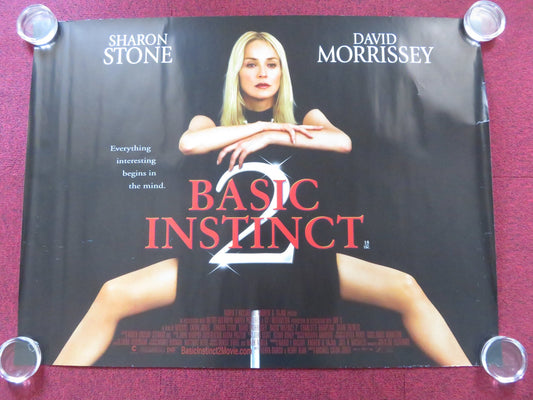 BASIC INSTINCT 2 UK QUAD (30"x 40") ROLLED POSTER SHARON STONE D. MORRISSEY 2006 Rendezvous Cinema Movie posters