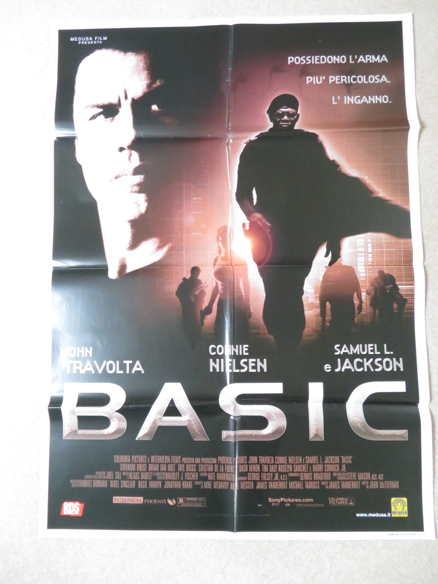 BASIC ITALIAN 2 FOGLIO POSTER JOHN TRAVOLTA SAMUEL L. JACKSON 2003 Rendezvous Cinema Movie posters