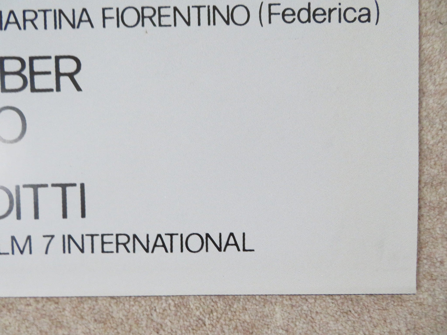 BASTA! ADESSO TOCCA A NOI ITALIAN 2 FOGLIO POSTER DAVID EMMER 1990 Rendezvous Cinema Movie posters