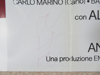 BASTA! ADESSO TOCCA A NOI ITALIAN 2 FOGLIO POSTER DAVID EMMER 1990 Rendezvous Cinema Movie posters