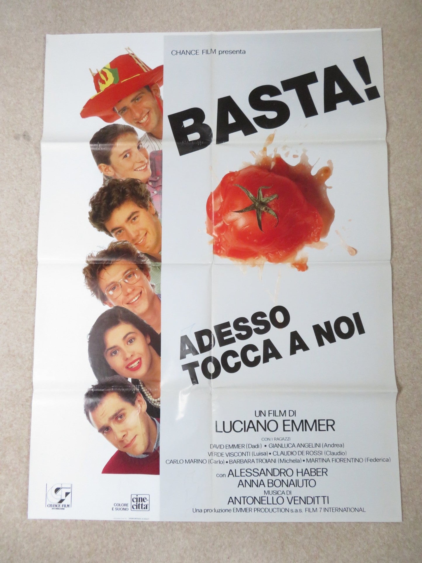 BASTA! ADESSO TOCCA A NOI ITALIAN 2 FOGLIO POSTER DAVID EMMER 1990 Rendezvous Cinema Movie posters