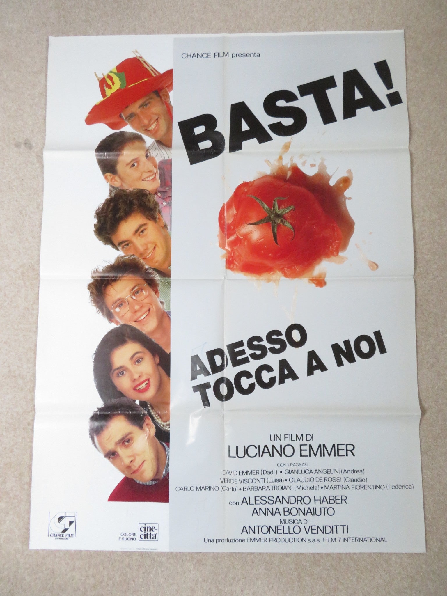 BASTA! ADESSO TOCCA A NOI ITALIAN 2 FOGLIO POSTER DAVID EMMER 1990 Rendezvous Cinema Movie posters