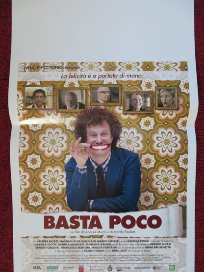 BASTA POCO ITALIAN LOCANDINA (26.5"x12.5") POSTER ANDRE MUZZI 2015 Rendezvous Cinema Movie posters