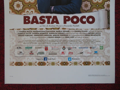 BASTA POCO ITALIAN LOCANDINA (26.5"x12.5") POSTER ANDRE MUZZI 2015 Rendezvous Cinema Movie posters