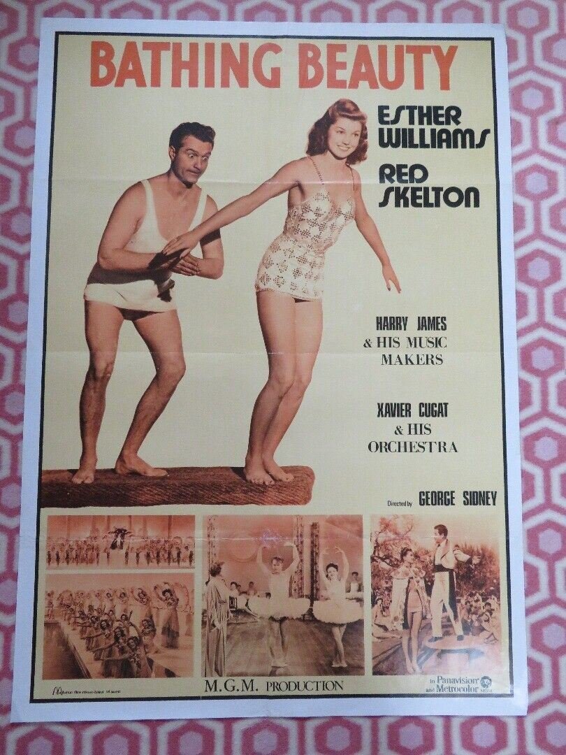 BATHING BEAUTY LEBANESE (39"X 27.5") ROLLED POSTER ESTER WILLIAMS RED SKELTON Movie posters