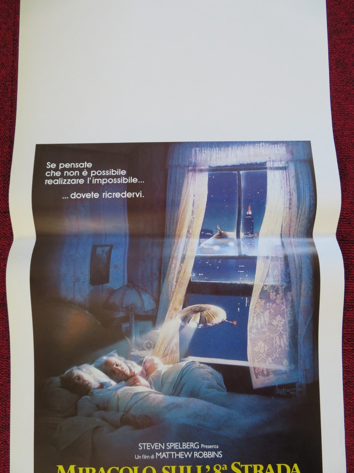 BATTERIES NOT INCLUDED ITALIAN LOCANDINA (27.5"x13") POSTER SPIELBERG 1987 Rendezvous Cinema Movie posters