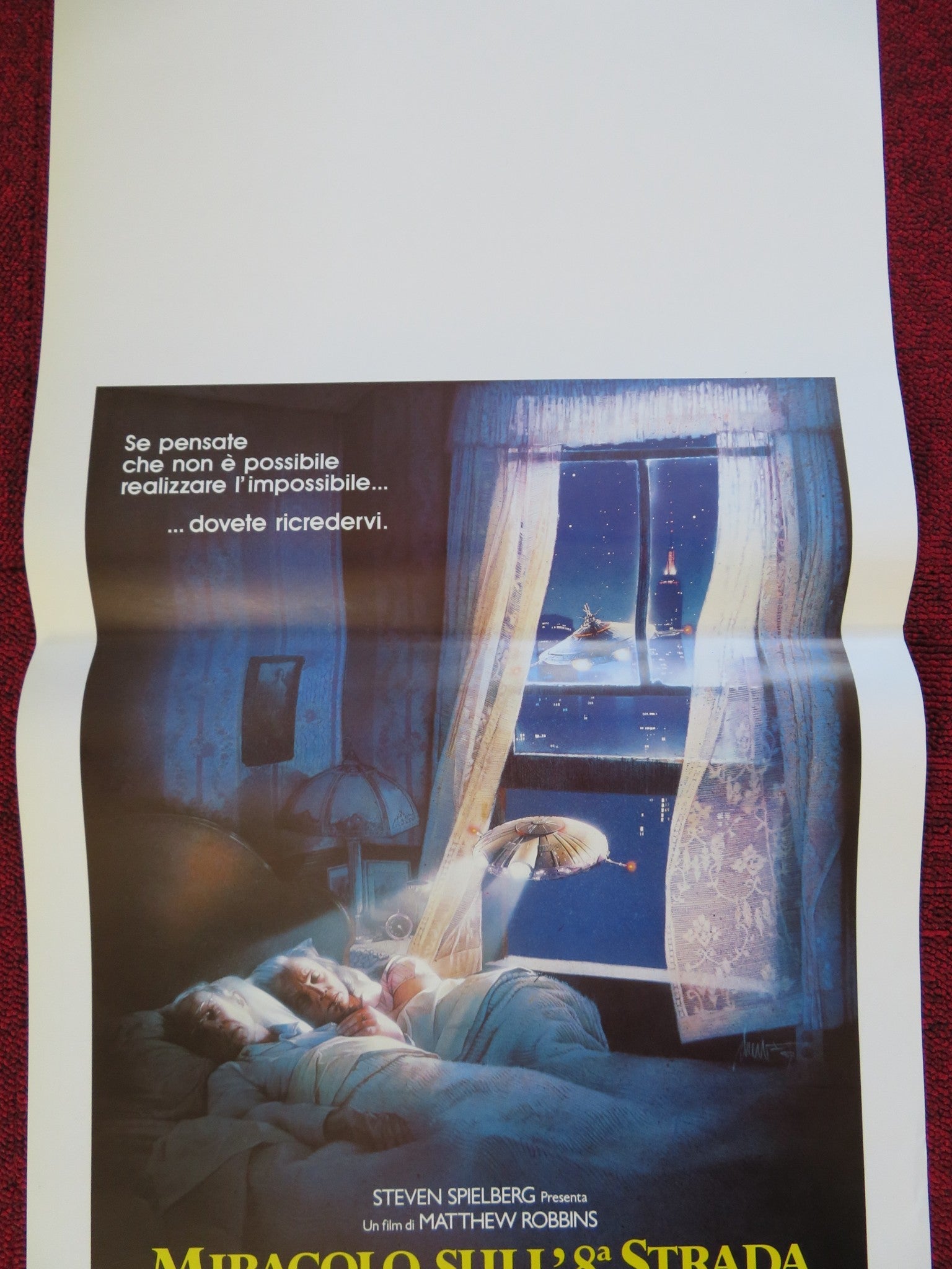 BATTERIES NOT INCLUDED ITALIAN LOCANDINA (27.5"x13") POSTER SPIELBERG 1987 Rendezvous Cinema Movie posters