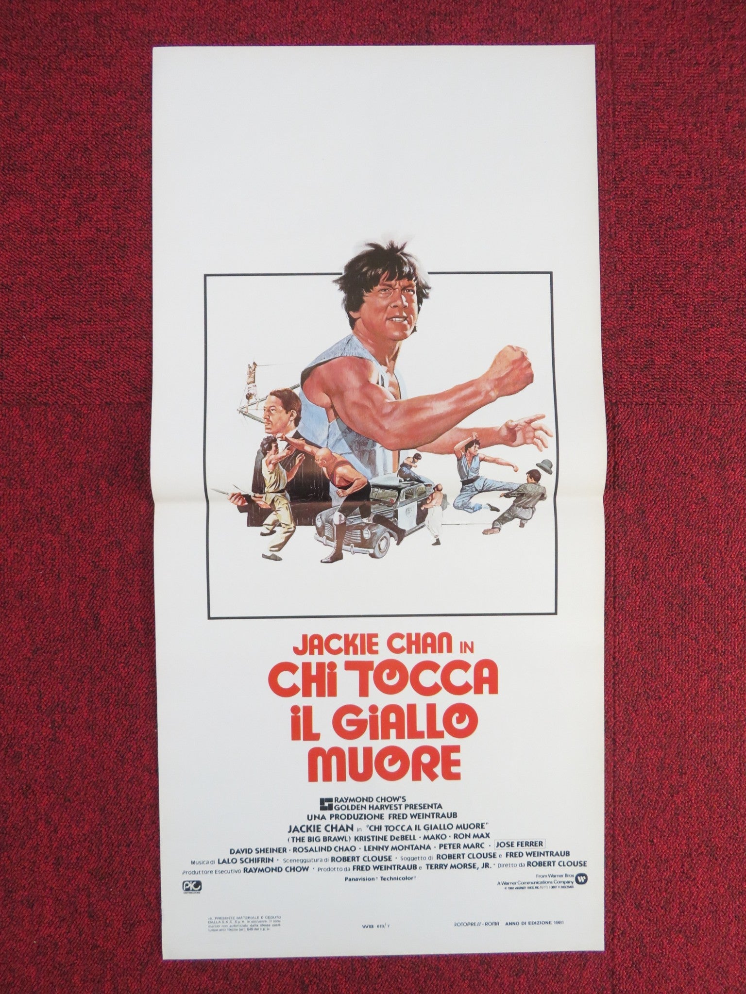 BATTLE CREEK BRAWL ITALIAN LOCANDINA POSTER JACKIE CHAN JOSE FERRER 1981 Rendezvous Cinema Movie posters
