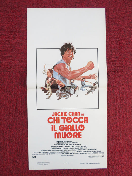 BATTLE CREEK BRAWL ITALIAN LOCANDINA POSTER JACKIE CHAN JOSE FERRER 1981 Rendezvous Cinema Movie posters