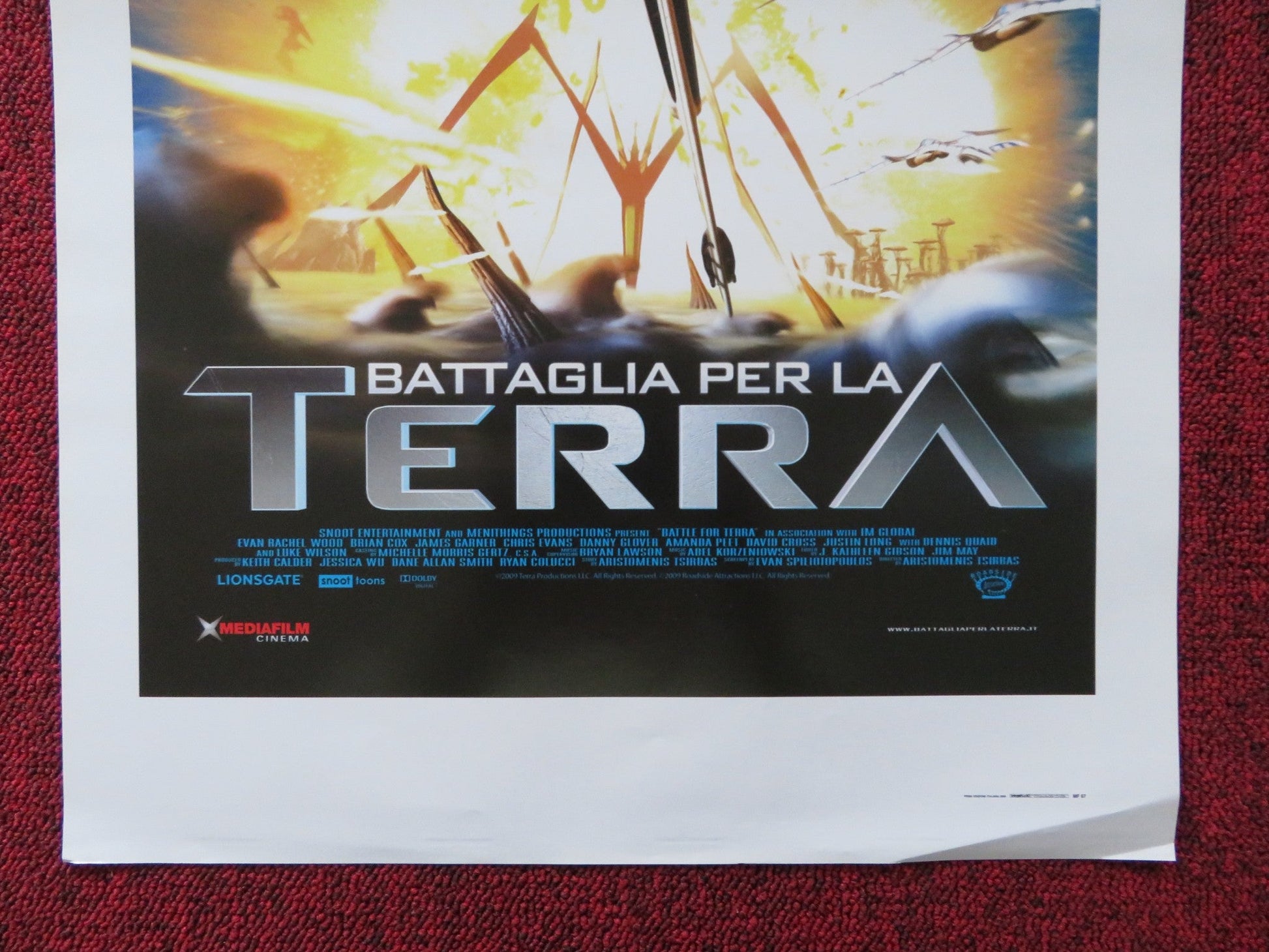 BATTLE FOR TERRA ITALIAN LOCANDINA POSTER CHAD ALLEN ROSANNA ARQUETTE 2007 Rendezvous Cinema Movie posters