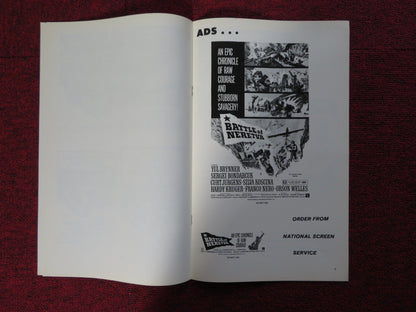 BATTLE OF NERETVA - PRESSBOOK UNCUT AMERICAN INTERNATIONAL BRYNNER WELLES 1969 Rendezvous Cinema Movie posters