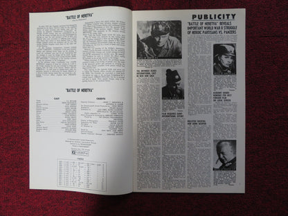 BATTLE OF NERETVA - PRESSBOOK UNCUT AMERICAN INTERNATIONAL BRYNNER WELLES 1969 Rendezvous Cinema Movie posters