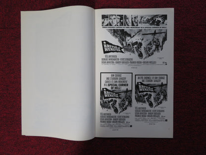 BATTLE OF NERETVA - PRESSBOOK UNCUT AMERICAN INTERNATIONAL BRYNNER WELLES 1969 Rendezvous Cinema Movie posters