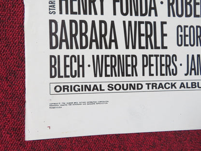 BATTLE OF THE BULGE FOLDED US ONE SHEET POSTER HENRY FONDA ROBERT SHAW 1966 Rendezvous Cinema Movie posters