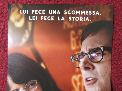 BATTLE OF THE SEXES ITALIAN LOCANDINA (27"x13") POSTER EMMA STONE 2017 - Rendezvous Cinema