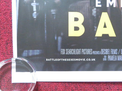 BATTLE OF THE SEXES UK QUAD ROLLED POSTER EMMA STONE STEVE CARELL 2017 Rendezvous Cinema Movie posters