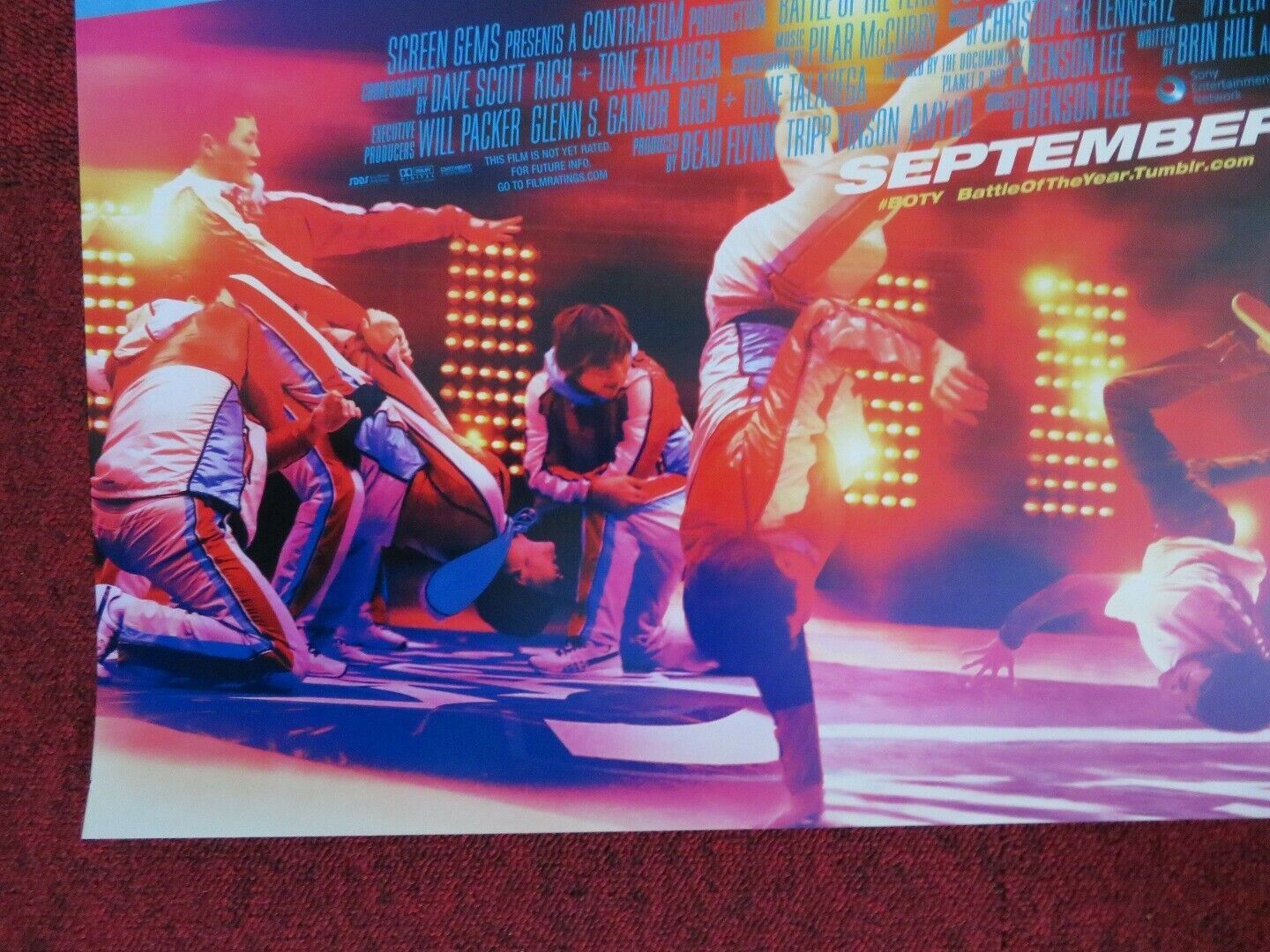 BATTLE OF THE YEAR IN 3D US ONE SHEET ROLLED POSTER JOSH HOLLOWAYLAZ ALONSO 2013 Movie posters