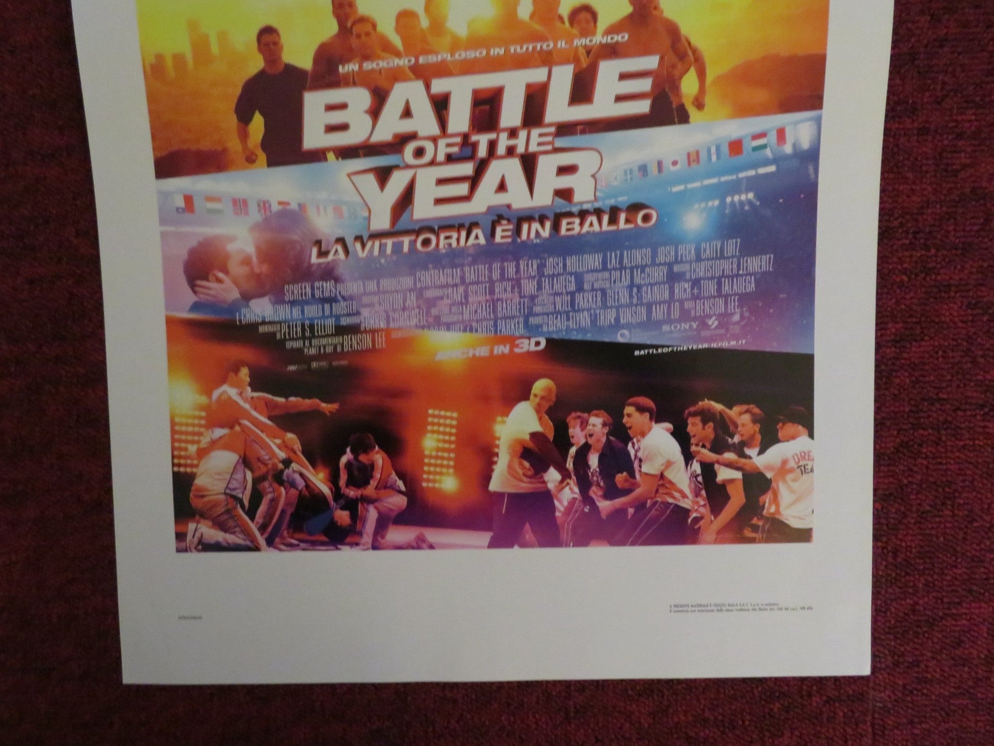 BATTLE OF THE YEAR ITALIAN LOCANDINA POSTER JOSH HOLLOWAY LAZ ALONSO 2013 Rendezvous Cinema Movie posters