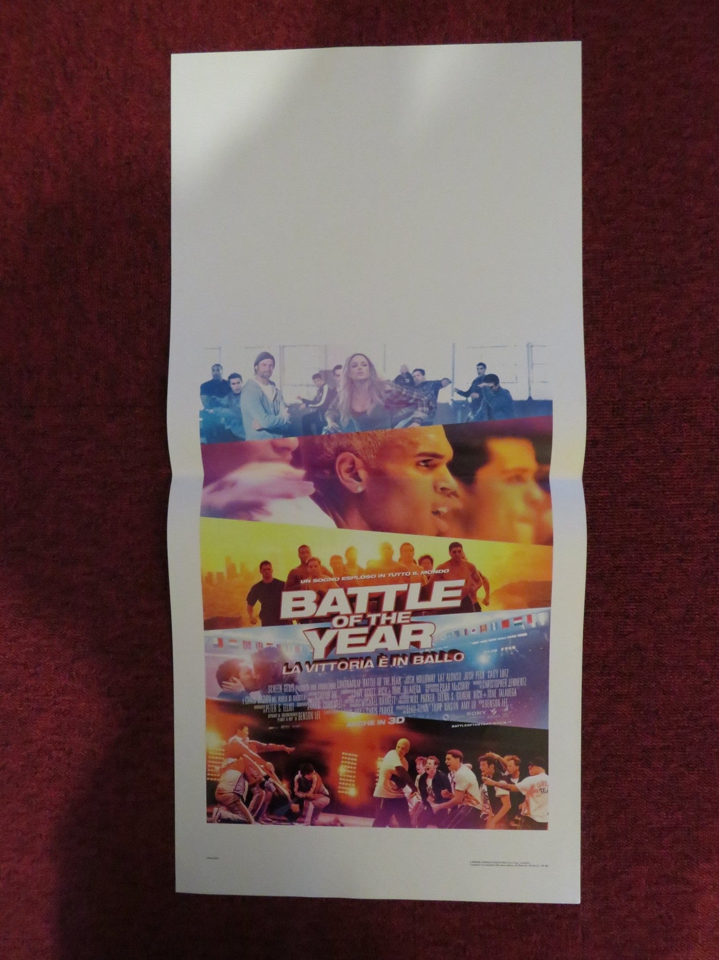 BATTLE OF THE YEAR ITALIAN LOCANDINA POSTER JOSH HOLLOWAY LAZ ALONSO 2013 Rendezvous Cinema Movie posters