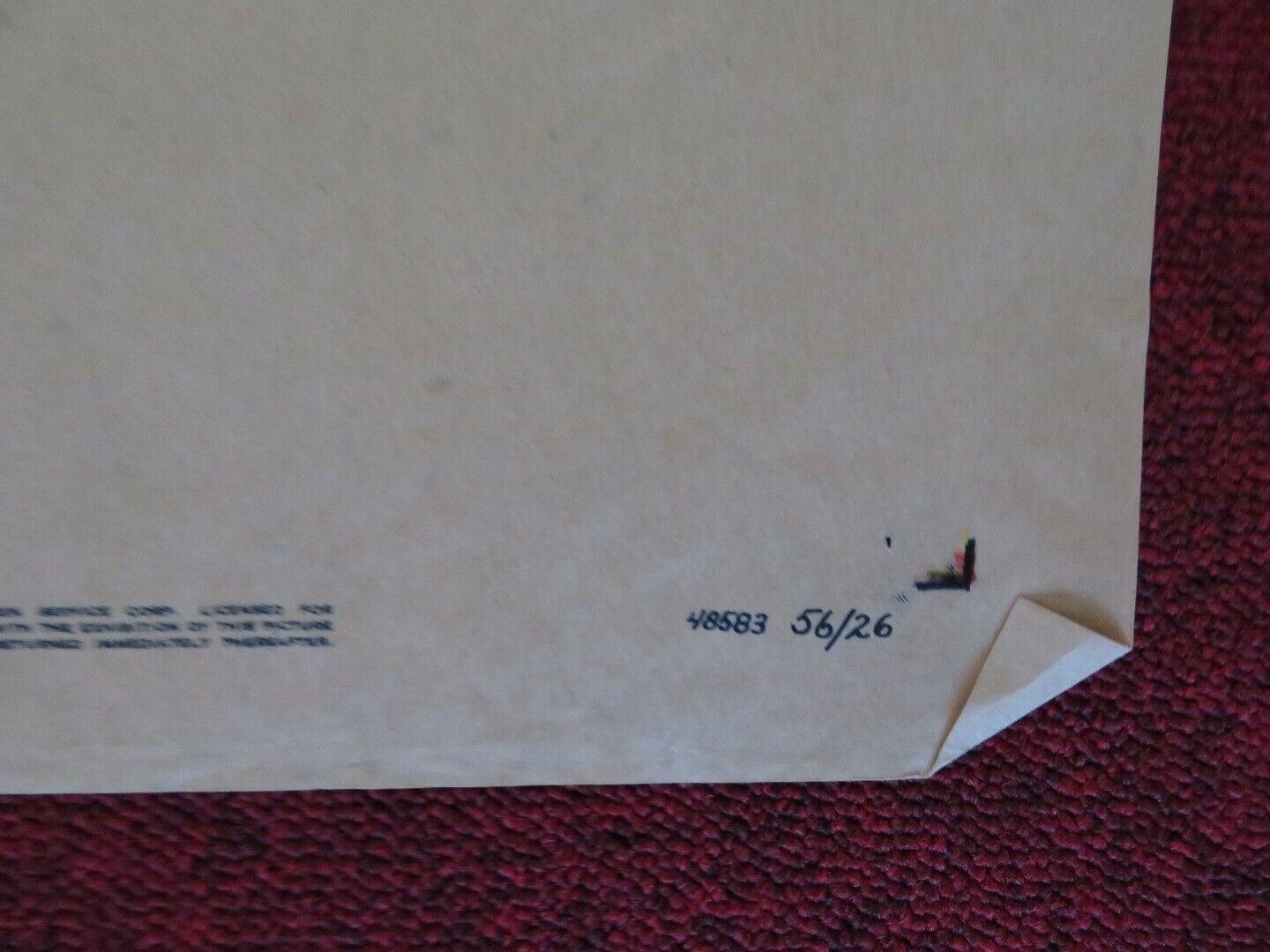 BATTLE STATIONS ONE FOLDED US ONE SHEET POSTER JOHN LUND WILLIAM BENDIX 1956 - Rendezvous Cinema