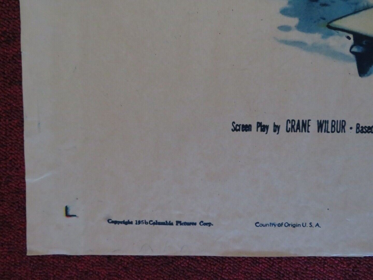 BATTLE STATIONS ONE FOLDED US ONE SHEET POSTER JOHN LUND WILLIAM BENDIX 1956 - Rendezvous Cinema