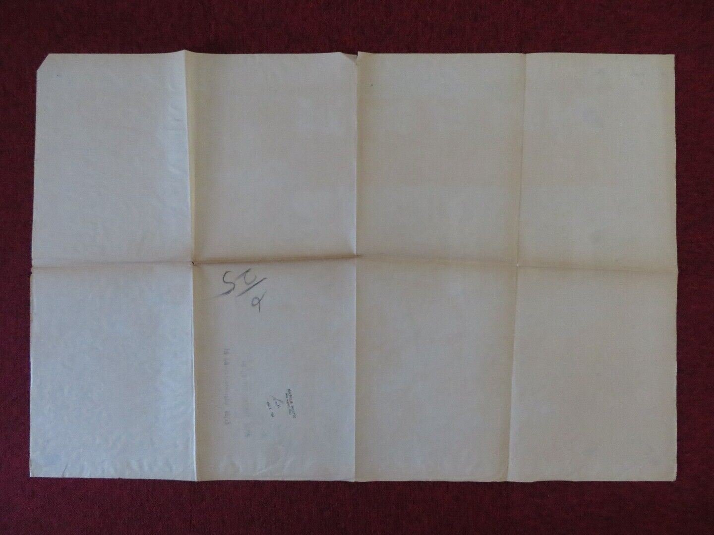 BATTLE STATIONS ONE FOLDED US ONE SHEET POSTER JOHN LUND WILLIAM BENDIX 1956 - Rendezvous Cinema