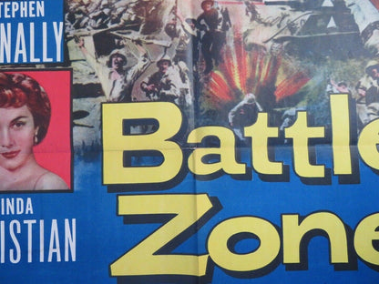 BATTLE ZONE US ONE SHEET POSTER JOHN HODIAK STEPHEN MCNALLY 1952 - Rendezvous Cinema