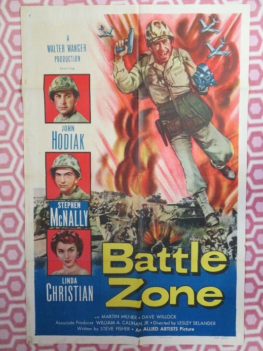 BATTLE ZONE US ONE SHEET POSTER JOHN HODIAK STEPHEN MCNALLY 1952 - Rendezvous Cinema