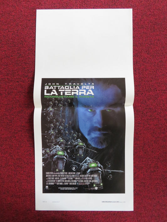 BATTLEFIELD EARTH ITALIAN LOCANDINA POSTER JOHN TRAVOLTA BARRY PEPPER 2000 Rendezvous Cinema Movie posters