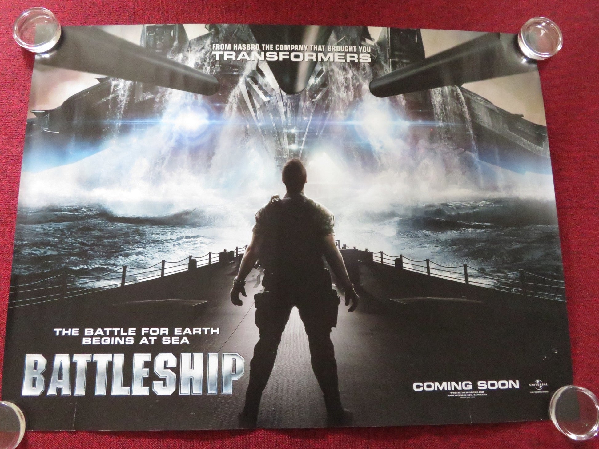 BATTLESHIP UK QUAD ROLLED POSTER TAYLOR KITSCH RIHANNA 2012 Rendezvous Cinema Movie posters