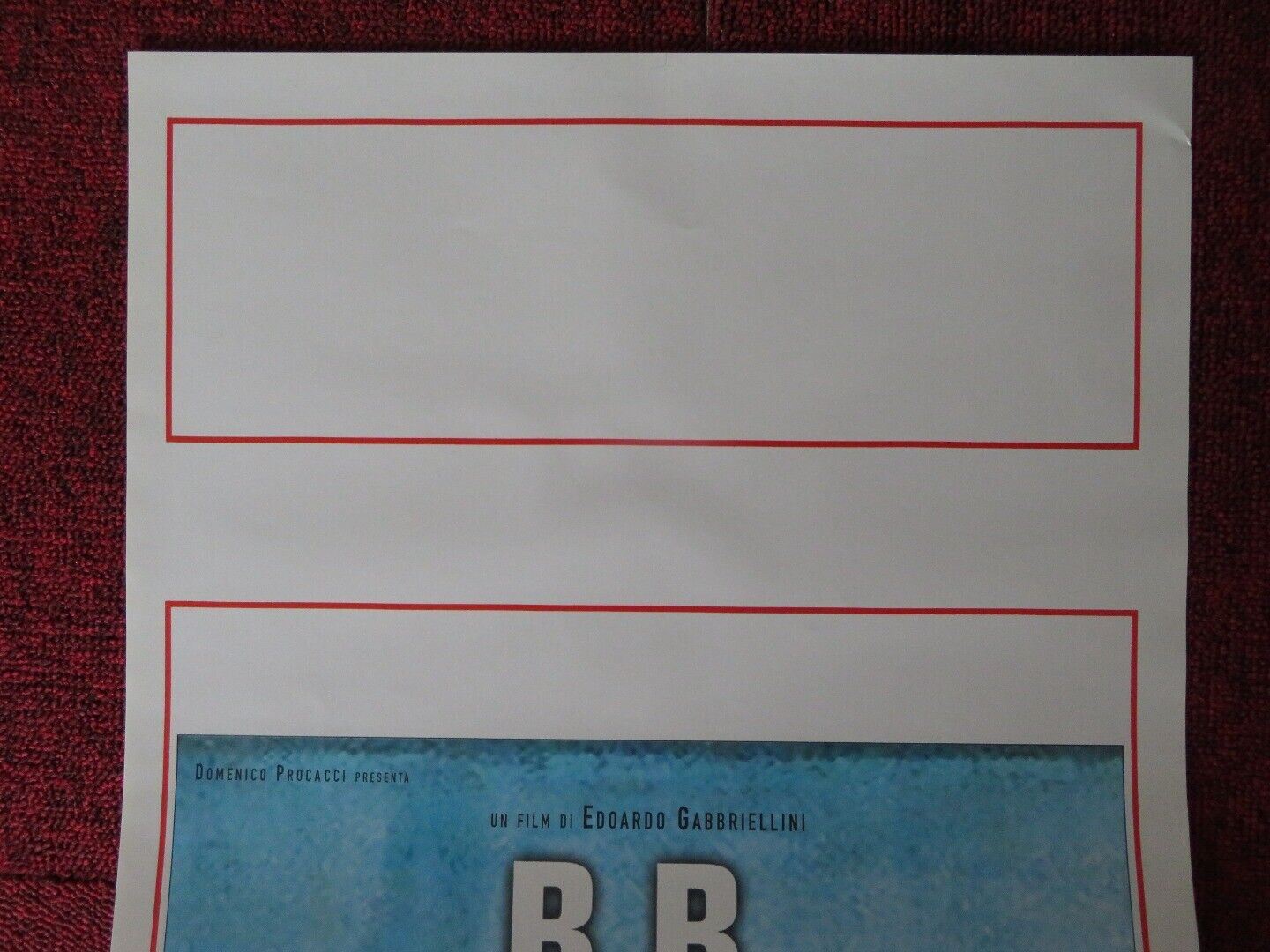 B.B. E IL CORMORANO ITALIAN LOCANDINA (27.5"x13") POSTER EDOARDO GABBRIELLINI - Rendezvous Cinema