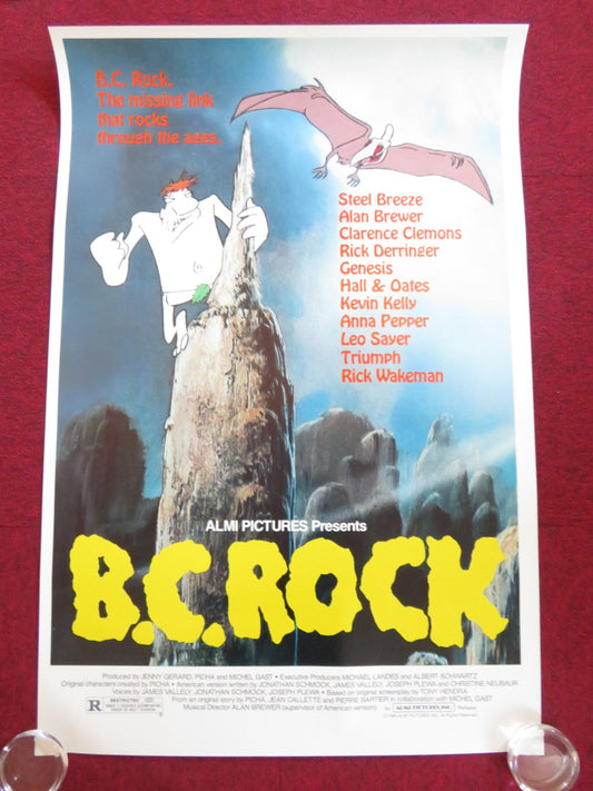 B.C. ROCK US ONE SHEET ROLLED POSTER RICHARD DARBOIS GEORGE AMINEL 1980 Rendezvous Cinema Movie posters