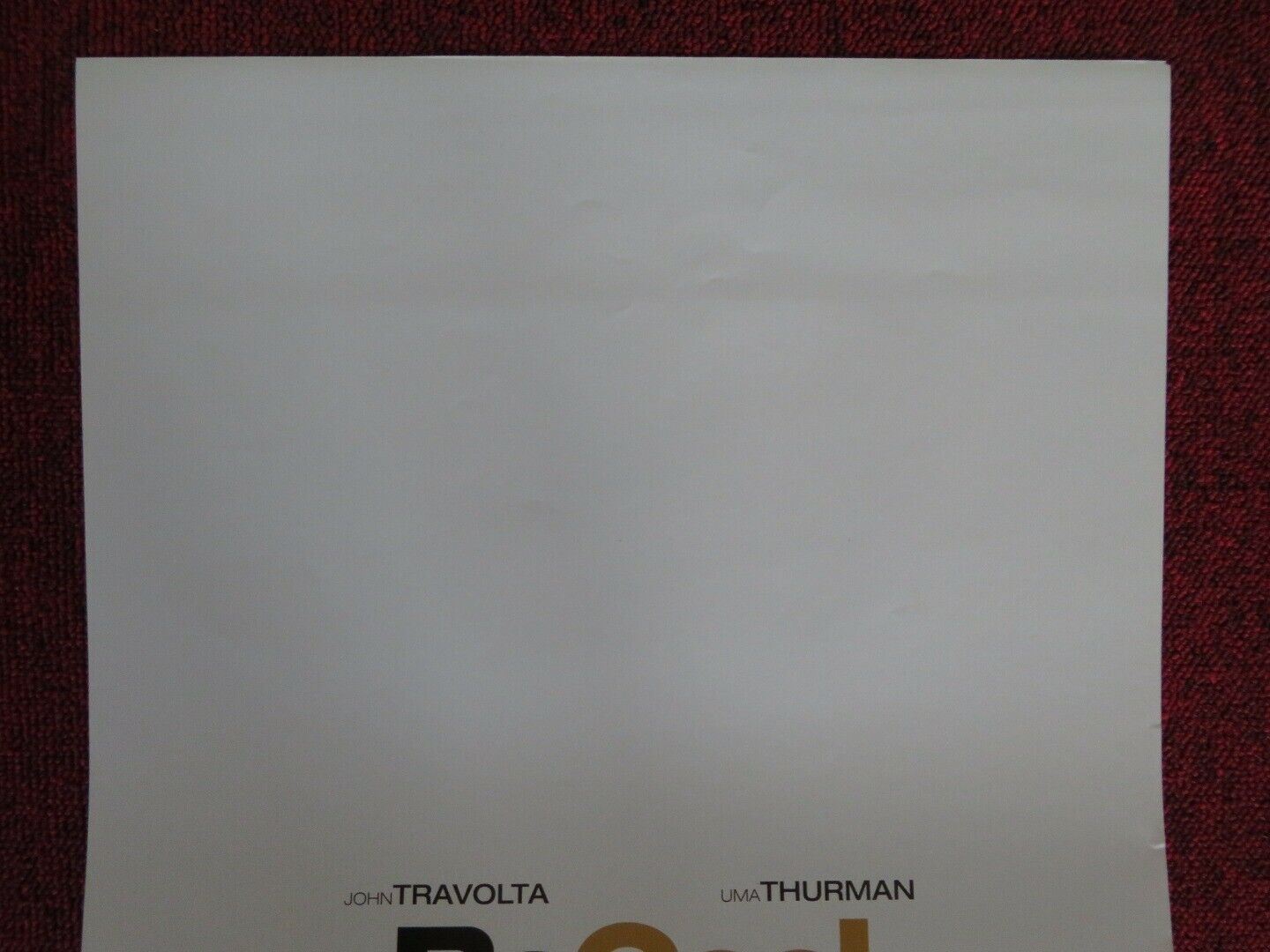 BE COOL ITALIAN LOCANDINA (27.5"x13") POSTER JOHN TRAVOLTA UMA THURMAN 2005 - Rendezvous Cinema