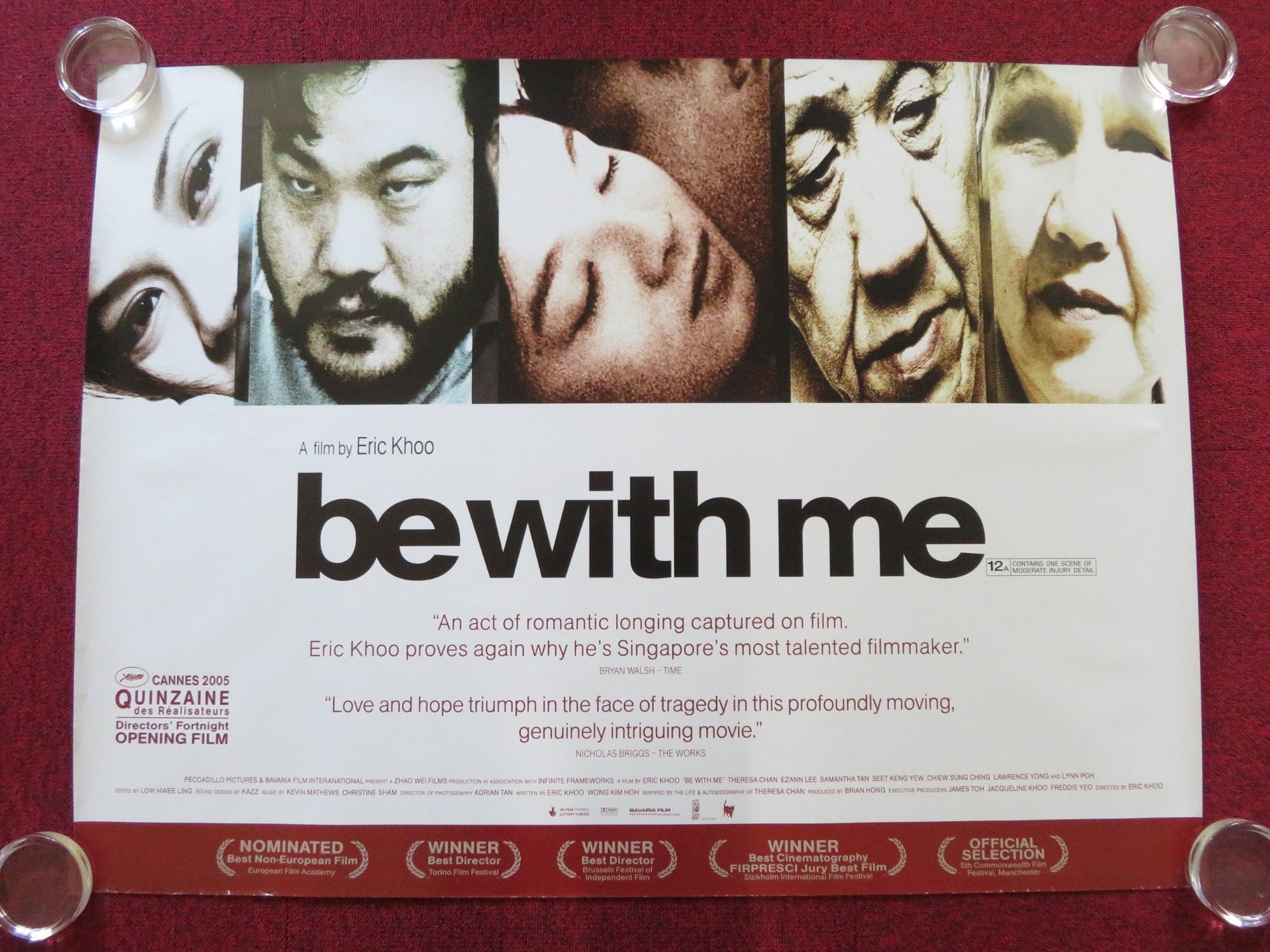 BE WITH ME UK QUAD (30"x 40") ROLLED POSTER THERESA POH LIN CHAN 2005 Rendezvous Cinema Movie posters