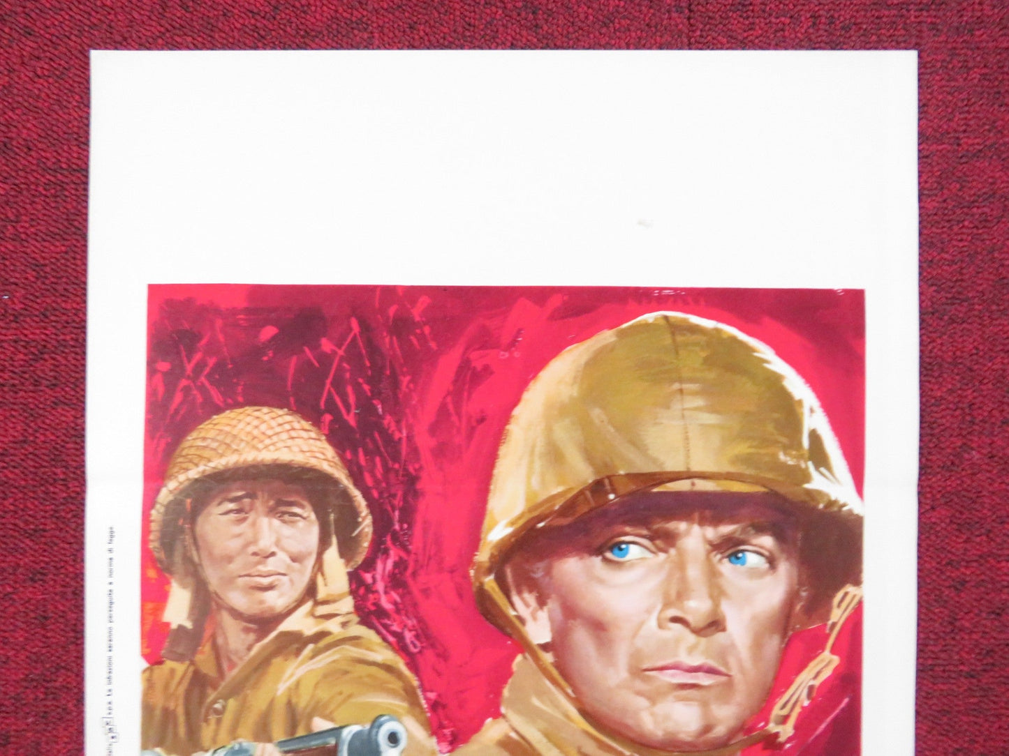 BEACH RED ITALIAN LOCANDINA POSTER CORNEL WILDE RIP TORN 1968 Rendezvous Cinema Movie posters