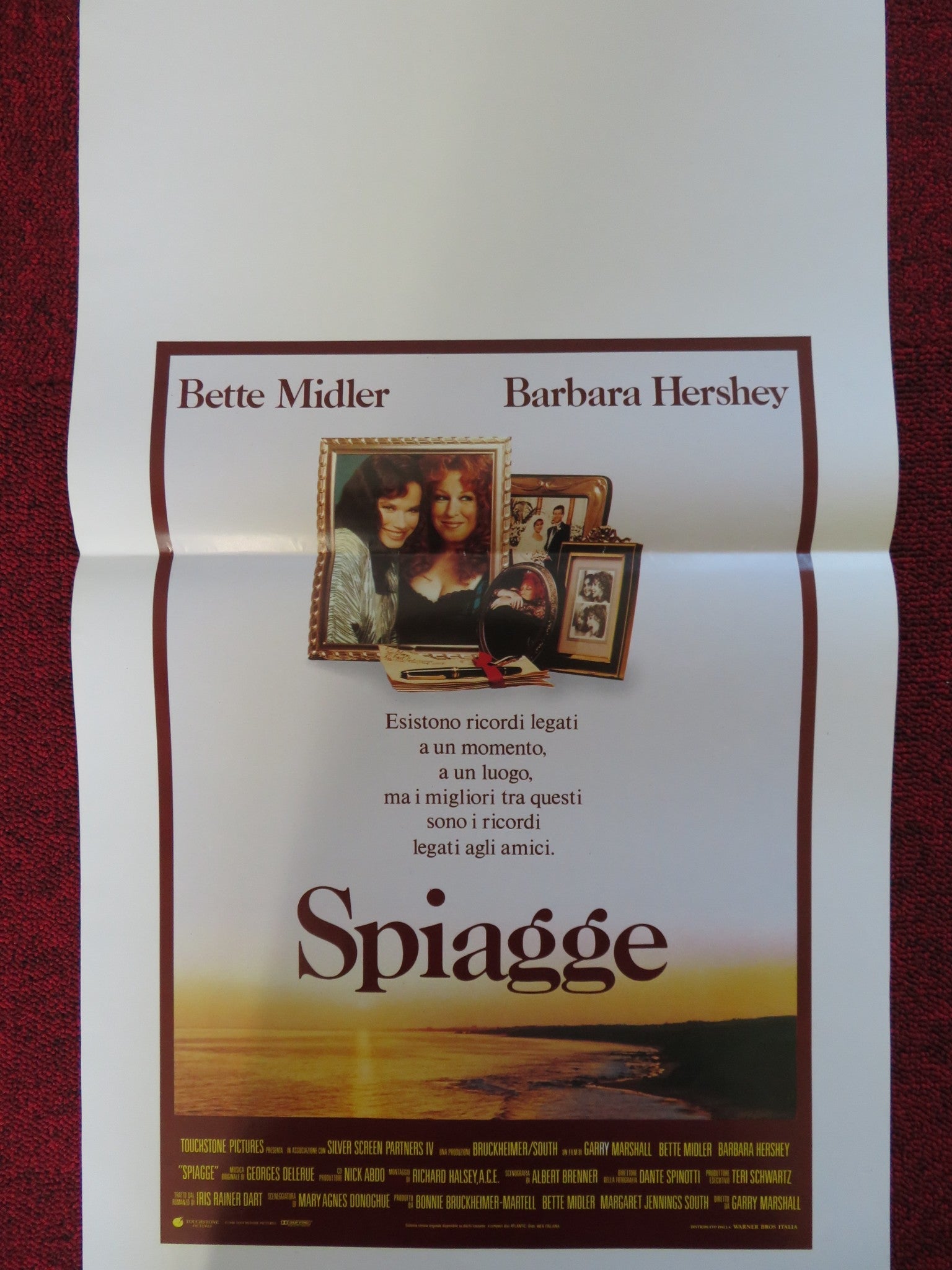 BEACHES ITALIAN LOCANDINA POSTER BETTE MIDLER BARBARA HERSHEY 1989 Rendezvous Cinema Movie posters