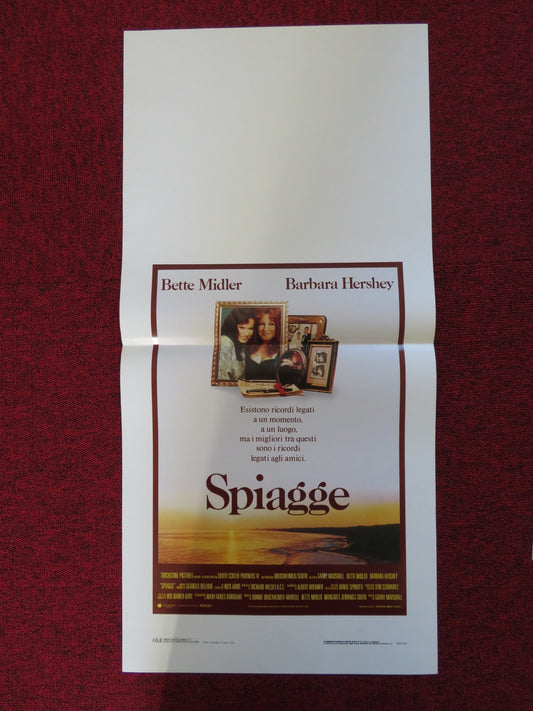 BEACHES ITALIAN LOCANDINA POSTER BETTE MIDLER BARBARA HERSHEY 1989 Rendezvous Cinema Movie posters