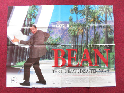 BEAN UK QUAD POSTER FOLDED ROWAN ATKINSON PETER MACNICOL 1997 Rendezvous Cinema Movie posters