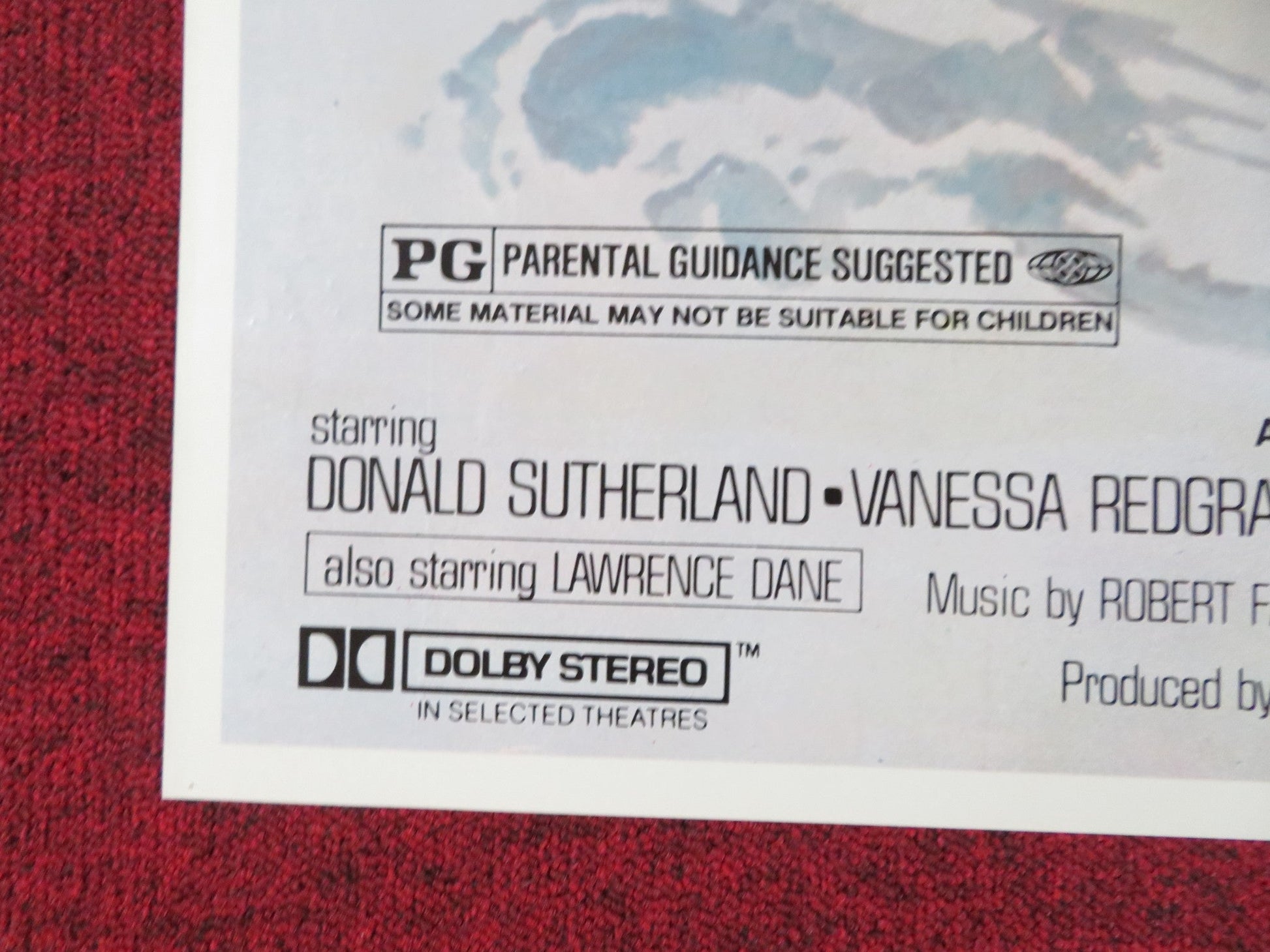 BEAR ISLAND FOLDED US ONE SHEET POSTER DONALD SUTHERLAND VANESS REDGRAVE 1980 Rendezvous Cinema Movie posters