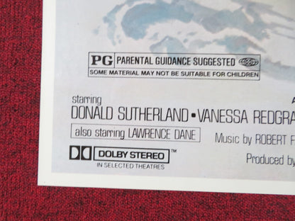 BEAR ISLAND FOLDED US ONE SHEET POSTER DONALD SUTHERLAND VANESS REDGRAVE 1980 Rendezvous Cinema Movie posters