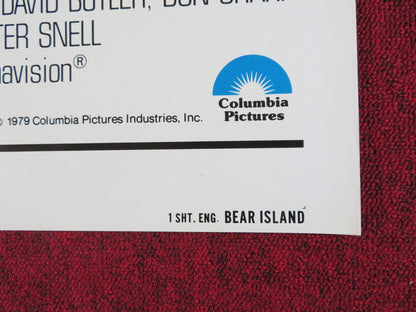 BEAR ISLAND - STYLE A FOLDED UK ONE SHEET POSTER CHRISTOPHER LEE 1979 Rendezvous Cinema Movie posters