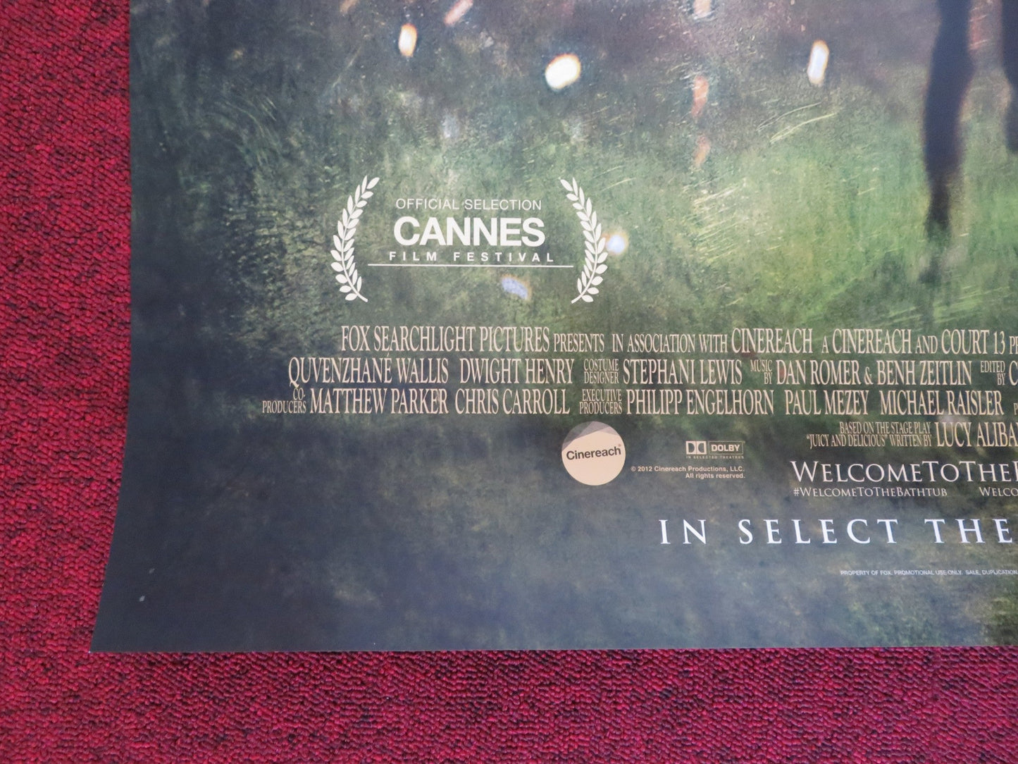 BEASTS OF THE SOUTHERN WILD US ONE SHEET ROLLED POSTER QUVENZHANE WALLIS 2012 Rendezvous Cinema Movie posters