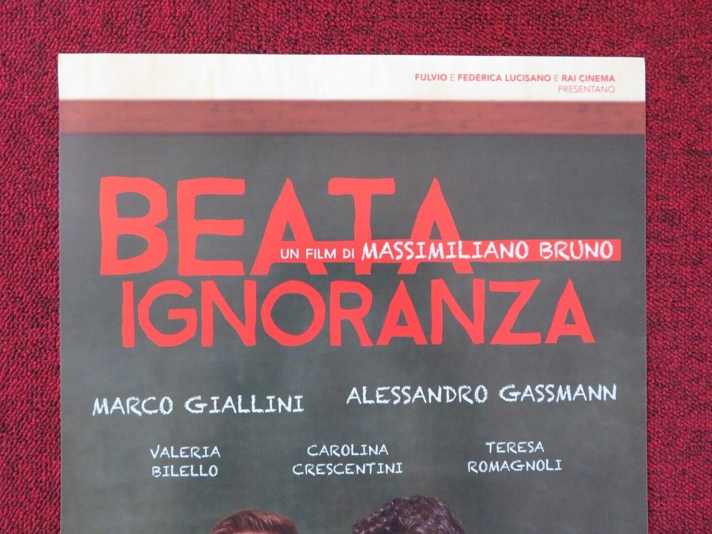 BEATA IGNORANZA ITALIAN LOCANDINA (26.5"x12.5") POSTER MARCO BILELLO 2017 Rendezvous Cinema Movie posters