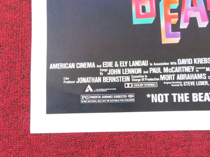 BEATLEMANIA FOLDED US ONE SHEET POSTER DAVID LEON MITCH WEISSMAN 1981 Rendezvous Cinema Movie posters