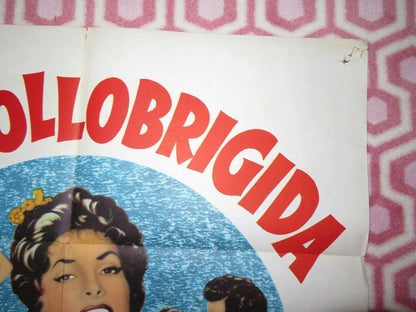 BEAUTIFUL BUT DANGEROUS FOLDED US ONE SHEET POSTER GINA LOLLOBRIGIDA 1955 Movie posters